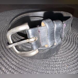 Men’s Black Leather Dress Belt